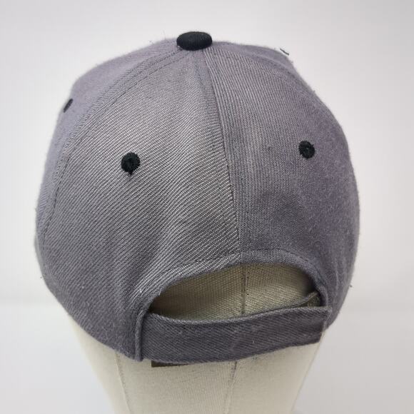 Chicago Strapback Baseball Cap Gray One Size Adjustable Embroidered Lightweight - Picture 6 of 9